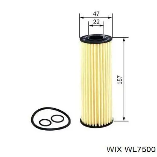 Filtro de aceite WL7500 WIX