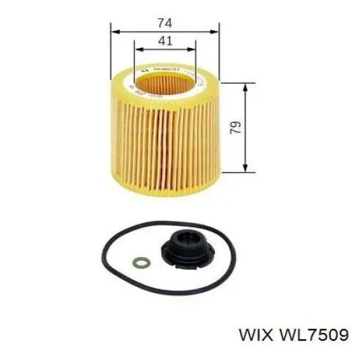 Filtro de aceite WIX WL7509 precio, desde 7,53 EUR