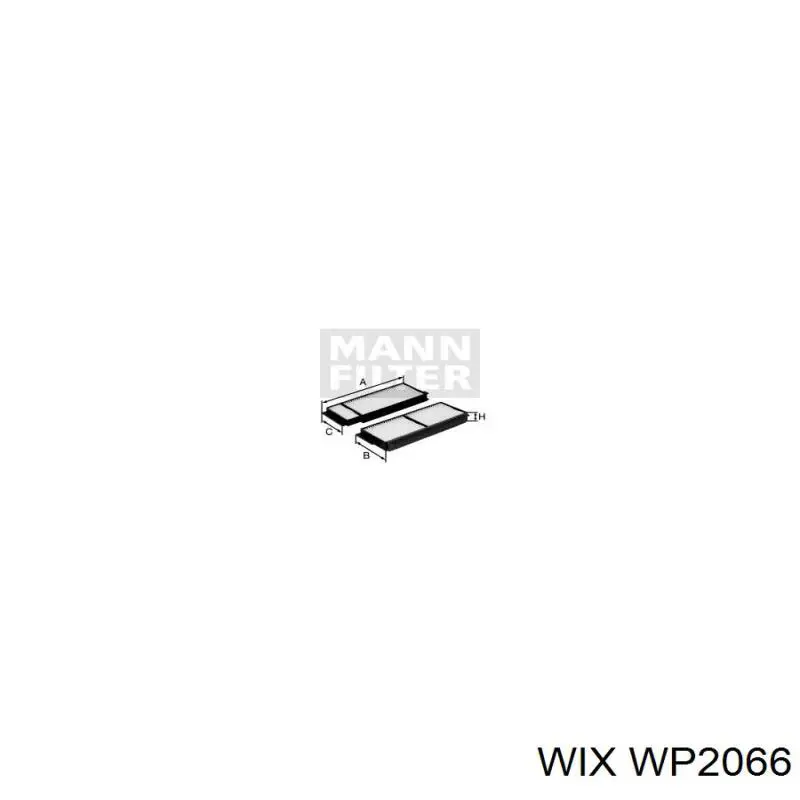 Comprar WP2066 WIX Filtro de aire del habitáculo