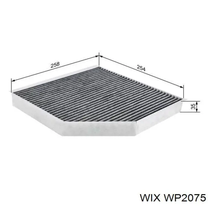 Comprar WP2075 WIX Filtro de aire del habitáculo
