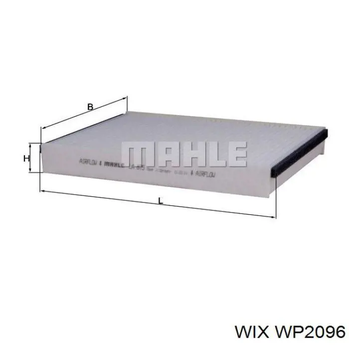 Comprar WP2096 WIX Filtro de aire del habitáculo