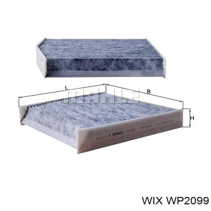 Filtro de habitáculo WP2099 WIX