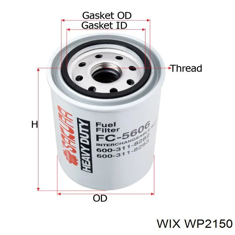 WP2150 WIX Filtro antipolen