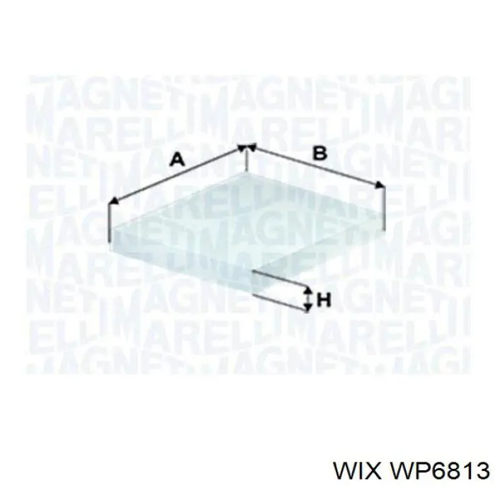 WP6813 WIX filtro habitáculo