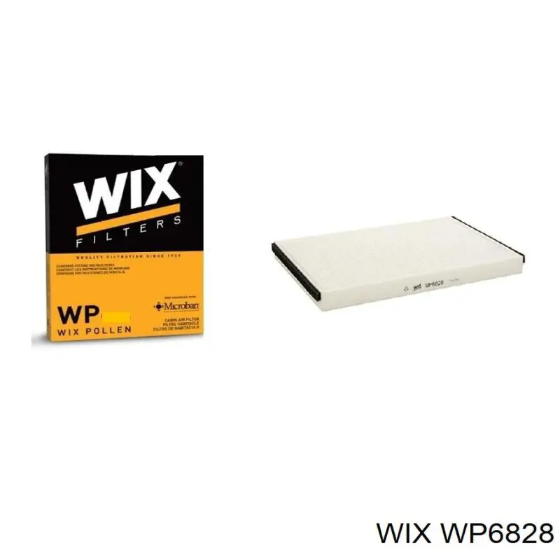 WP6828 WIX filtro habitáculo