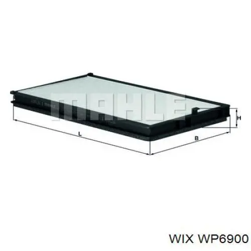 WP6900 WIX filtro habitáculo