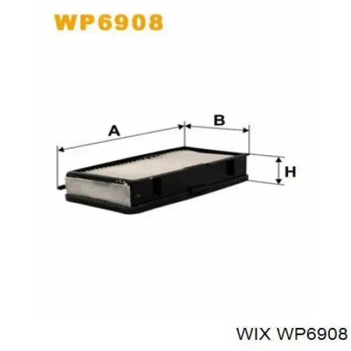 WP6908 WIX filtro habitáculo