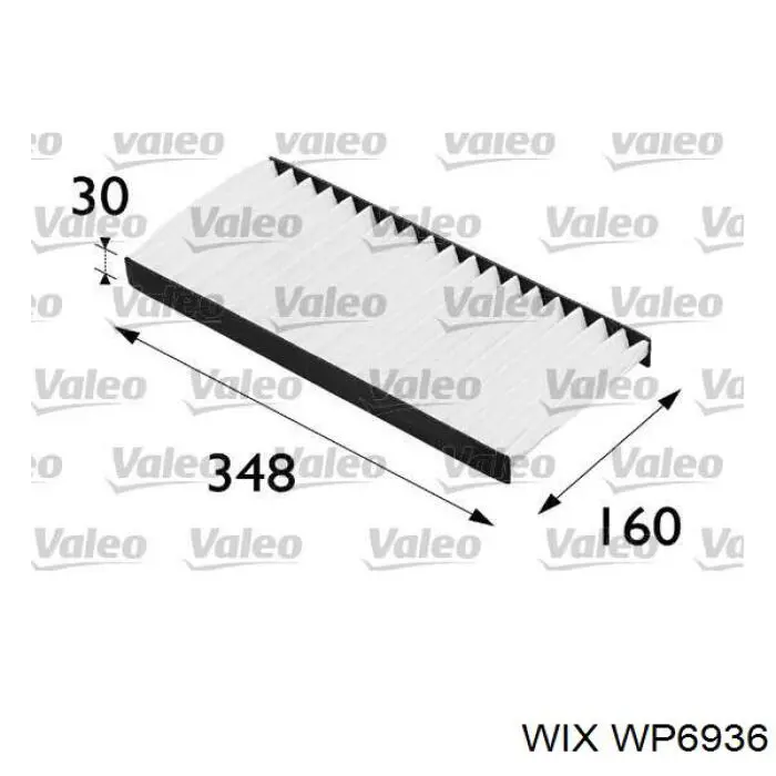 Filtro de cabina WIX WP6936 precio, desde 6,29 EUR
