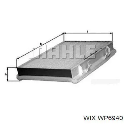 WP6940 WIX filtro habitáculo