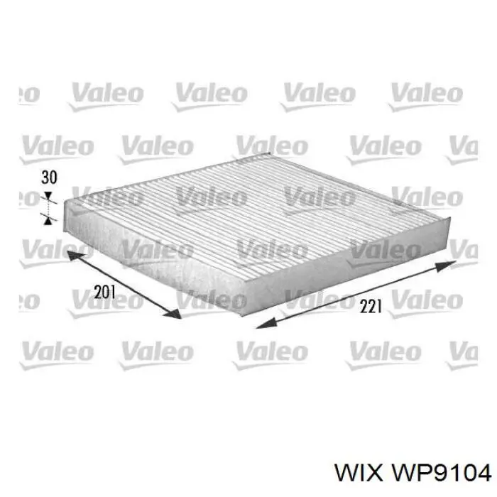 Comprar WP9104 WIX Filtro de aire del habitáculo