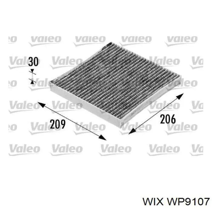 WP9107 WIX filtro habitáculo