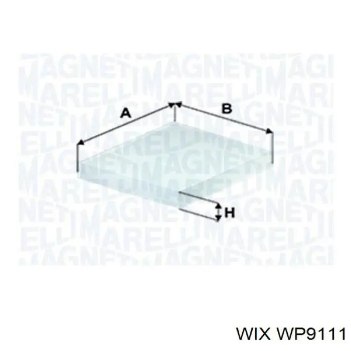 Filtro de cabina WIX WP9111 precio, desde 10,47 EUR