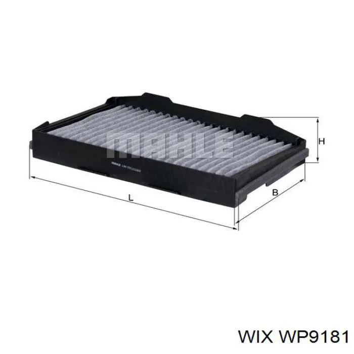 WP9181 WIX filtro habitáculo