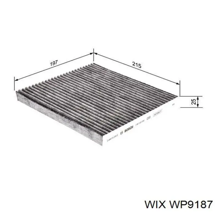 Filtro de cabina WIX WP9187 precio, desde 12,40 EUR
