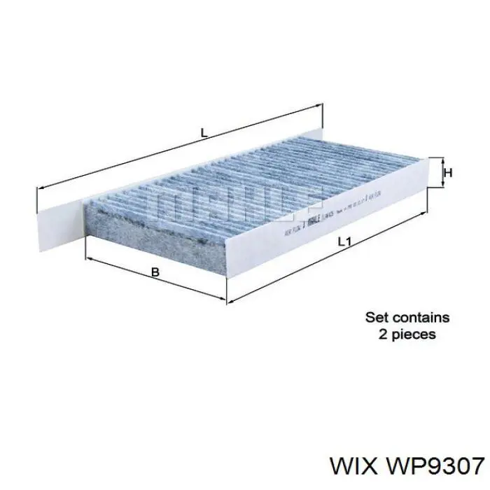 WP9307 WIX filtro habitáculo