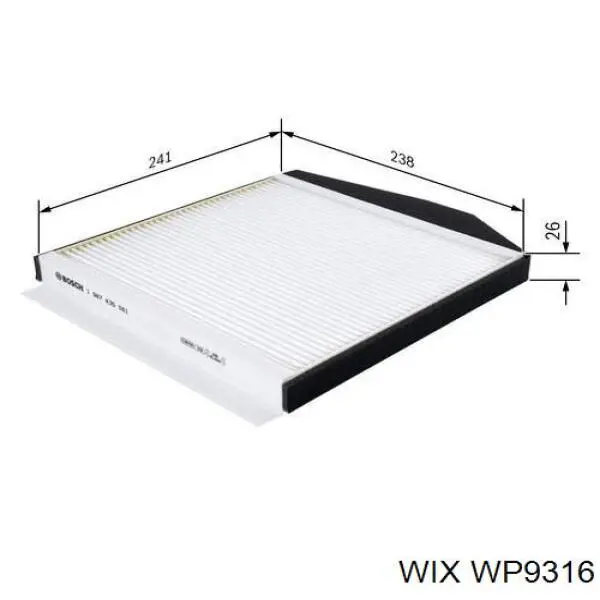 Filtro de cabina WIX WP9316 precio, desde 12,23 EUR