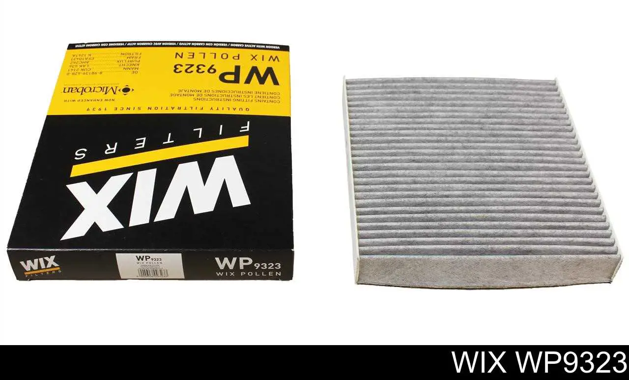 Filtro de cabina WIX WP9323 precio, desde 10,08 EUR