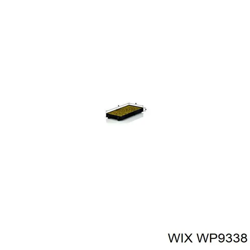 WP9338 WIX filtro habitáculo
