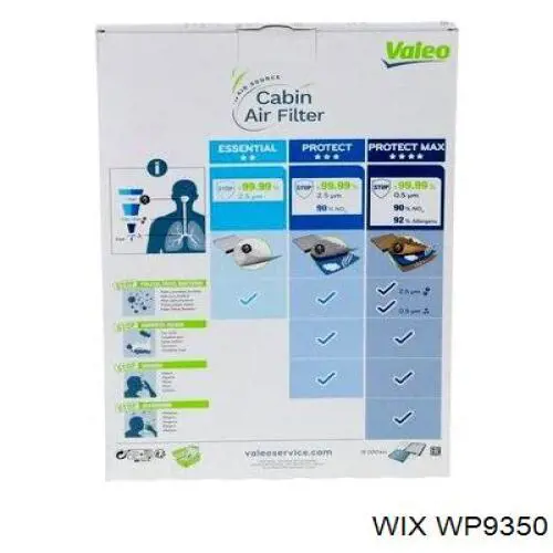WP9350 WIX filtro habitáculo