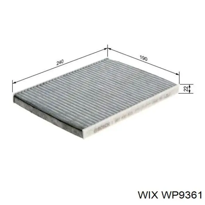 WP9361 WIX Filtro antipolen