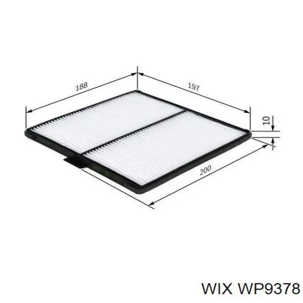 Filtro de habitáculo WP9378 WIX