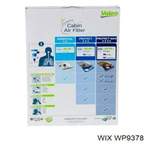 Comprar WP9378 WIX Filtro de aire del habitáculo