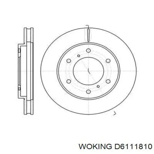 Frenos delanteros Woking D6111810 precio, desde 41,11 EUR