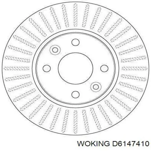 Frenos delanteros Woking D6147410 precio, desde 35,46 EUR