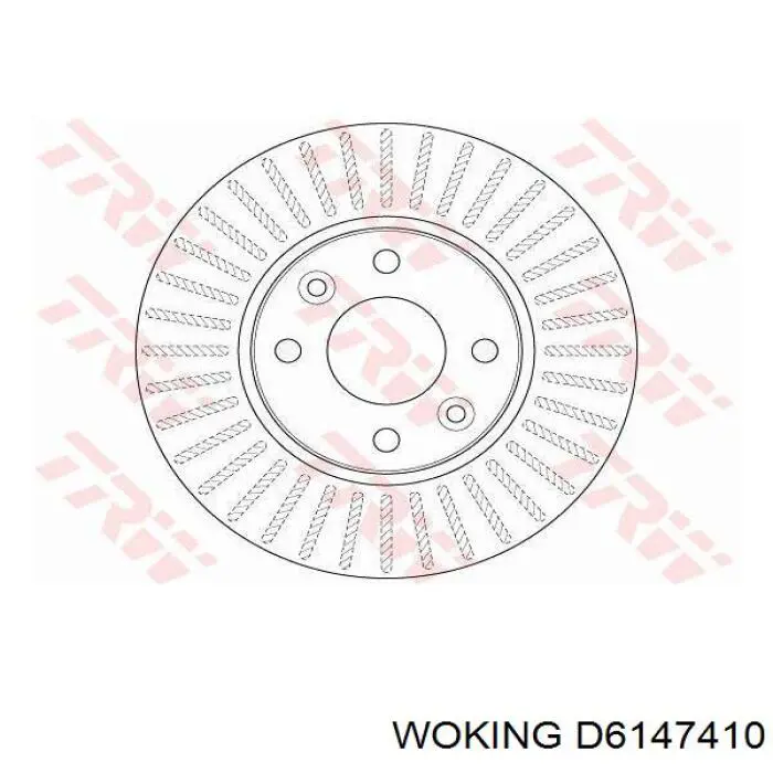 Comprar D6147410 Woking Freno de disco delantero