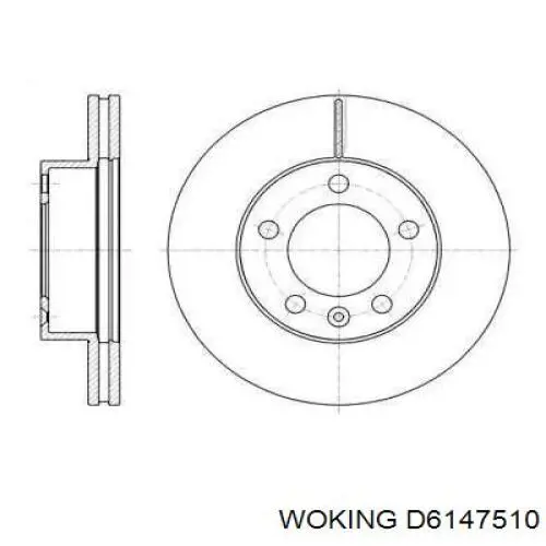 Frenos delanteros Woking D6147510 precio, desde 58,22 EUR