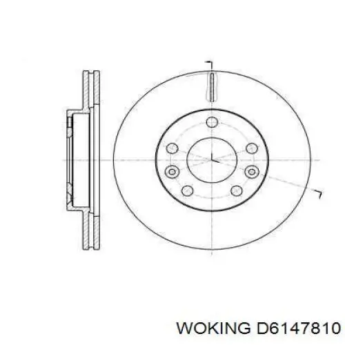 Frenos delanteros Woking D6147810 precio, desde 37,48 EUR