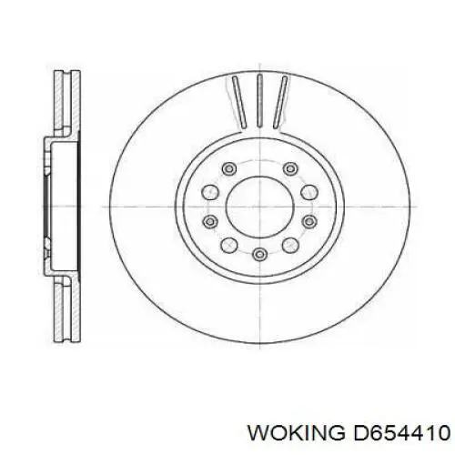 Frenos delanteros Woking D654410 precio, desde 38,46 EUR
