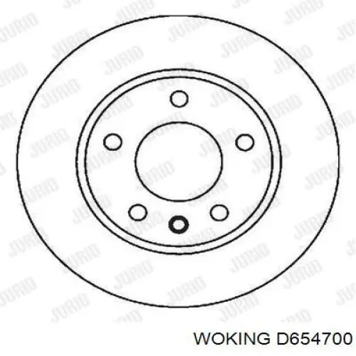Disco de freno trasero Woking D654700 precio, desde 17,14 EUR