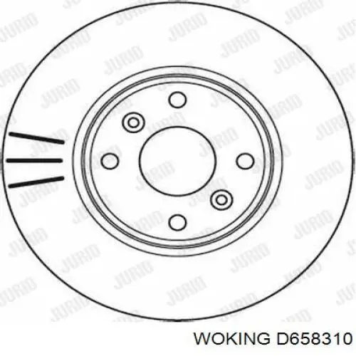 Comprar D658310 Woking Freno de disco delantero