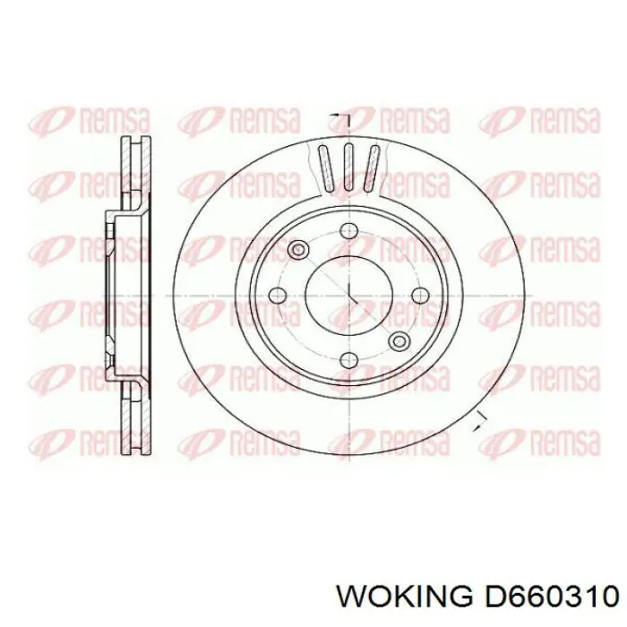 Frenos delanteros Woking D660310 precio, desde 29,48 EUR