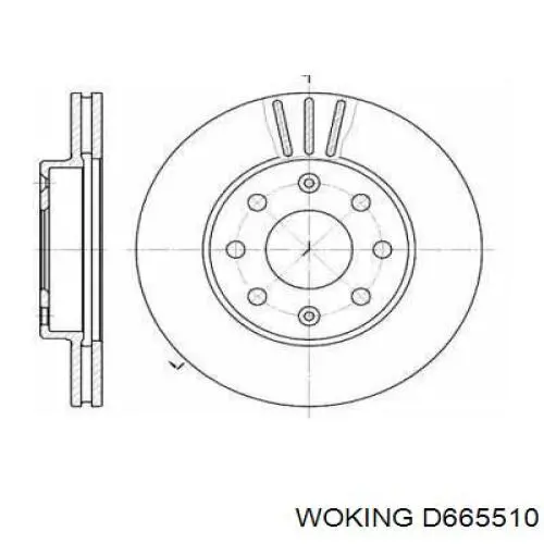 Frenos delanteros Woking D665510 precio, desde 23,76 EUR