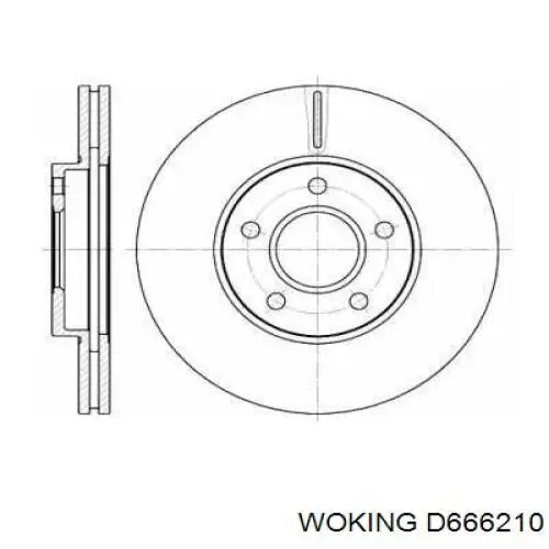 Frenos delanteros Woking D666210 precio, desde 42,91 EUR