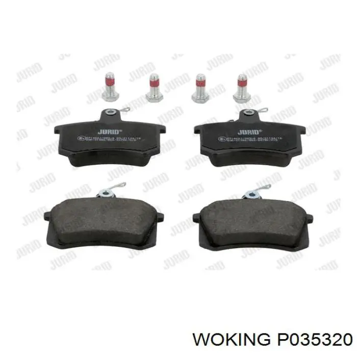 Pastillas traseras de freno Woking P035320 precio, desde 24,62 EUR