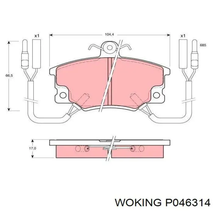 Pastillas de freno delanteras Fiat Tipo 160