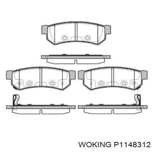 P11483.12 Woking pastillas de freno traseras