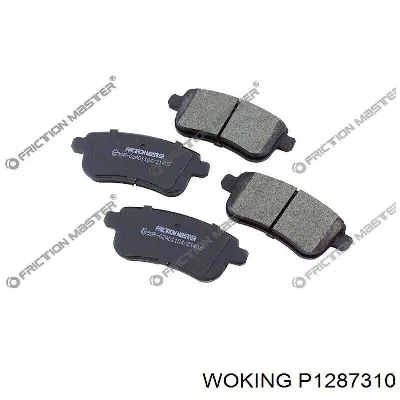 Comprar P1287310 Woking Pastillas de freno traseras