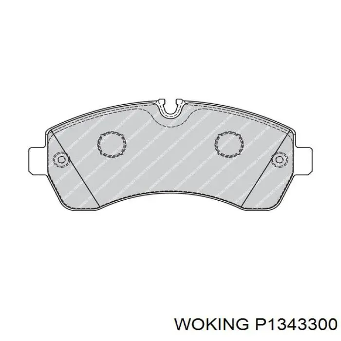 Comprar P1343300 Woking Pastillas delanteras de freno