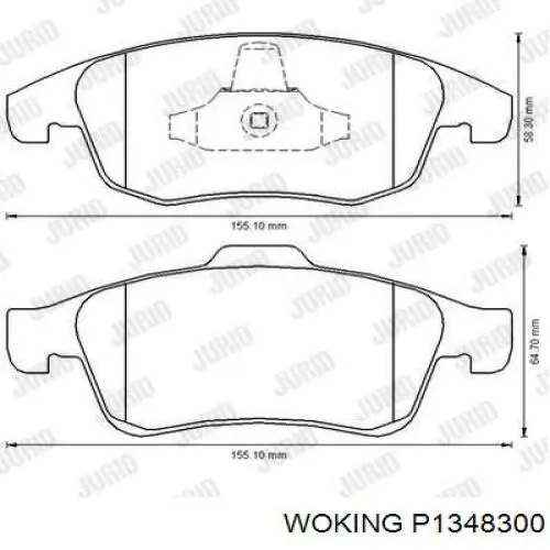 Pastillas de freno delanteras Citroen C4 UA