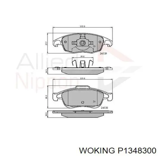 Pastillas de freno delanteras Citroen C4 UA
