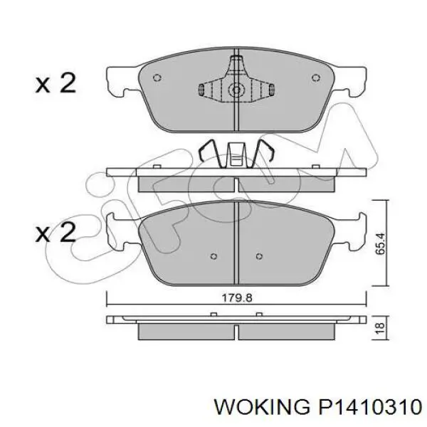 Pastillas de freno delanteras Ford Focus 3 CB8