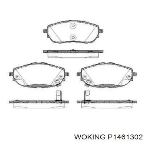Pastillas freno delanteras Woking P1461302 precio, desde 27,69 EUR
