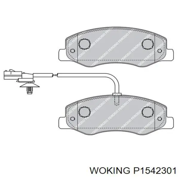 P15423.01 Woking pastillas de freno traseras