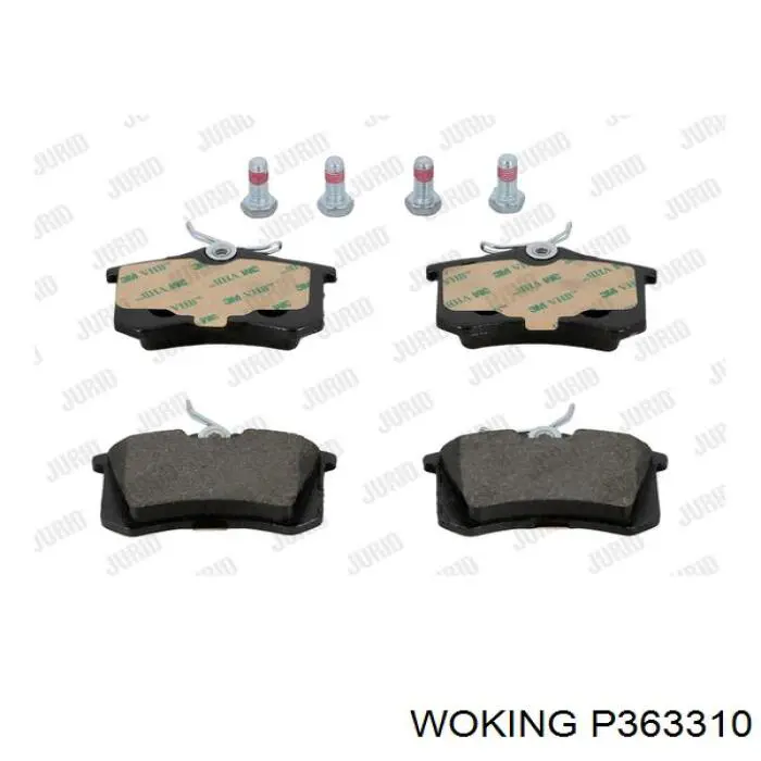 Comprar P363310 Woking Pastillas de freno traseras