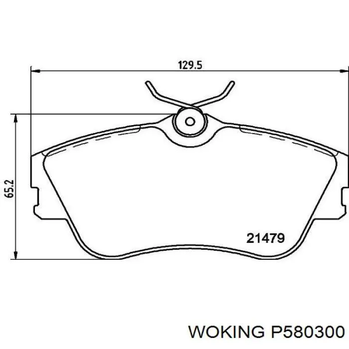 P5803.00 Woking pastillas de freno delanteras