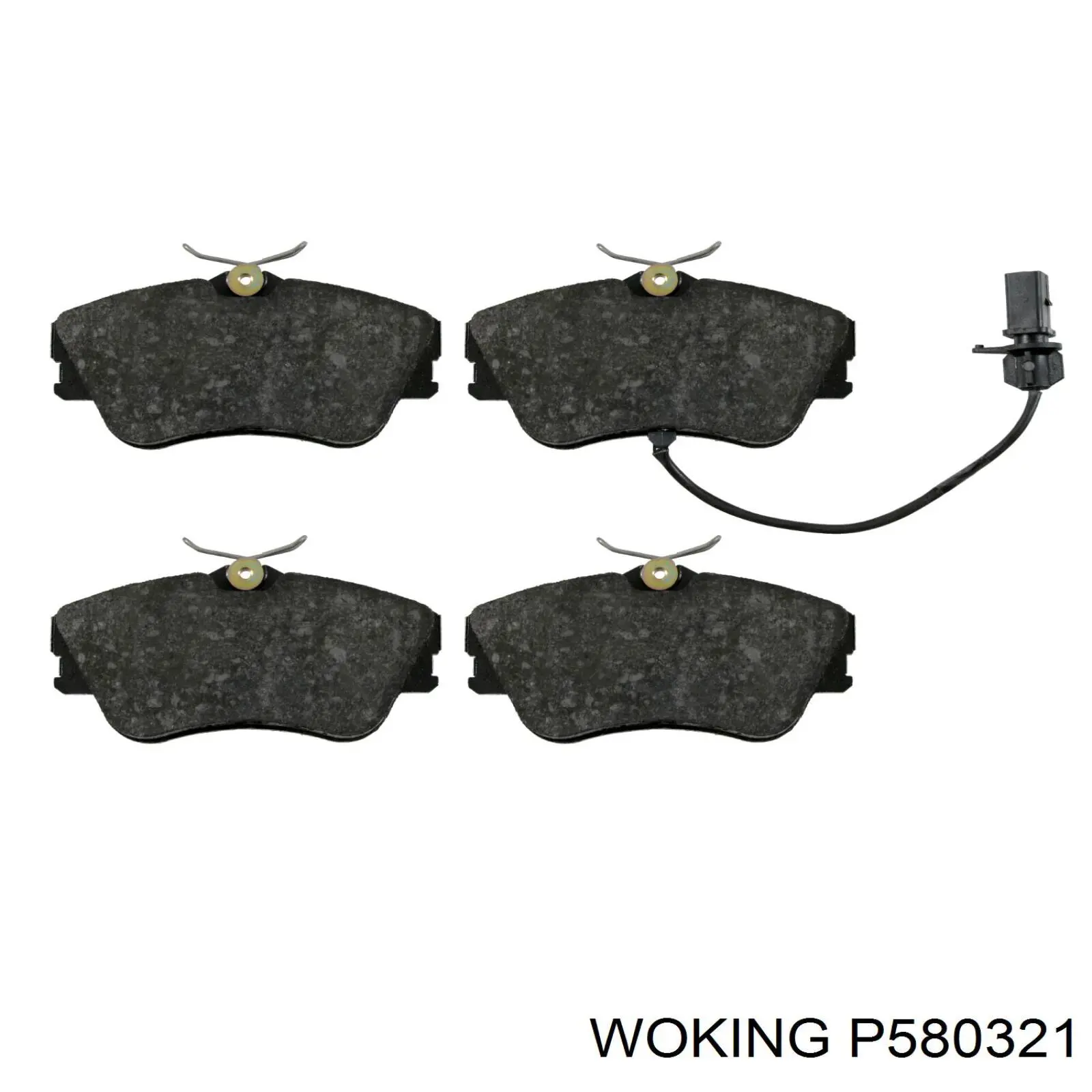 P5803.21 Woking pastillas de freno delanteras